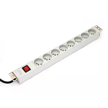 DIGITUS Professional A-19-STRIP-2-IMP – Unidade de distribuição de energia (Rack – montagem em rack) – Corrente alternada 250 V – Alimentação de entrada – Saída