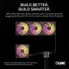 Ventoinha Corsair iCUE LINK RX140 MAX RGB 14 cm preto 300–1600 rpm
