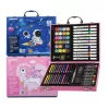 Conjunto de pintura artística Extralink Blue Astronaut — 88 peças (tintas, pincéis, acessórios)