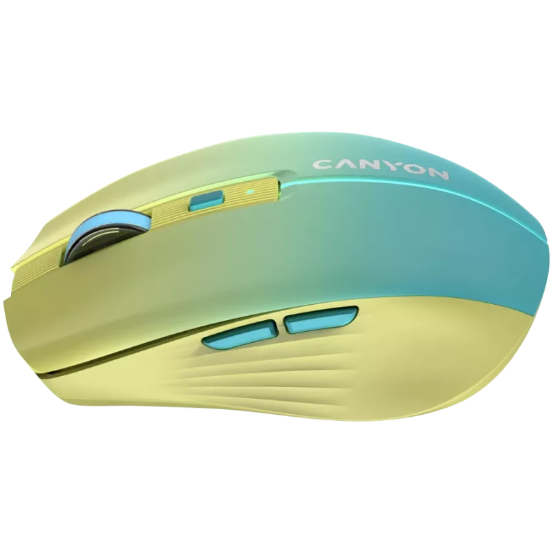 Rato CANYON MW-44 Wireless Charge Amarelo Azul