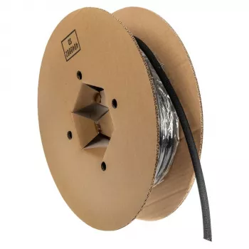Tubo de gestão de cabos Label the Cable LTC Pro 5111, 10 m, preto – para agrupar e organizar cabos