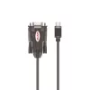 Unitek Y-1105K adaptador de USB-C para RS-232, 1,5 m, preto