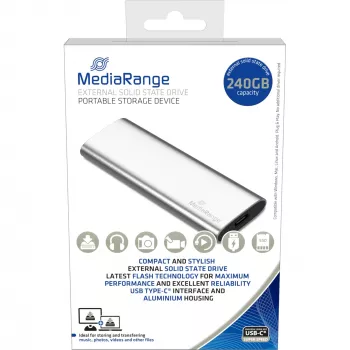 Unidade de estado sólido externa MediaRange 240 GB M.2 USB Type-C MR1101