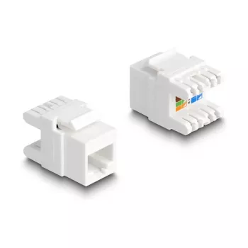 Módulo Keystone DeLOCK 88131 plano RJ-45 branco