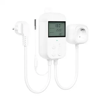 Termostato digital Meross MTS960HK branco LCD AC 16A