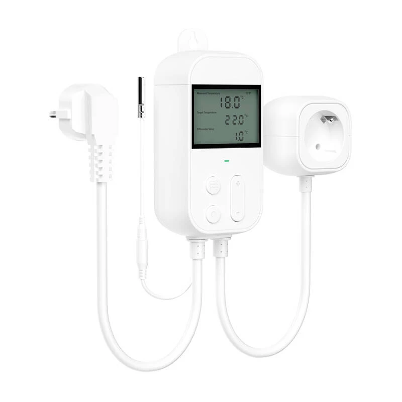 Termostato digital Meross MTS960HK branco LCD AC 16A