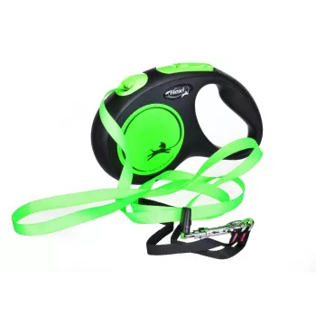 FLEXI new Neon M - trela retrátil - 5 m