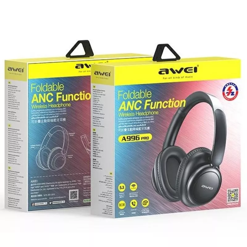 Auscultadores Bluetooth A996 Pro ANC