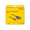 Adaptador de cabo DeLOCK 61400 USB A RS-232 preto