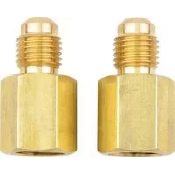Adaptador testo 0554 3113 para mangueiras de refrigerante — 1/4 polegadas para 5/16 polegadas SAE e 7/16 polegadas para 1/2 polegadas UNF