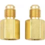 Adaptador testo 0554 3113 para mangueiras de refrigerante — 1/4 polegadas para 5/16 polegadas SAE e 7/16 polegadas para 1/2 polegadas UNF
