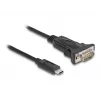 Adaptador DeLOCK USB Type-C para RS-232 D-Sub 9 pinos macho 0,25 m