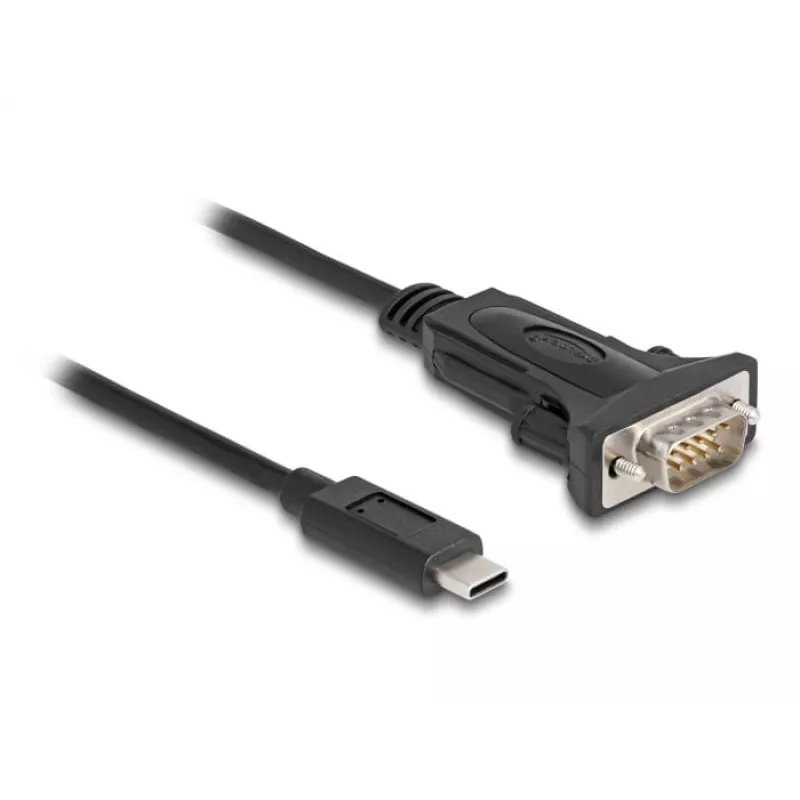 Adaptador DeLOCK USB Type-C para RS-232 D-Sub 9 pinos macho 0,25 m