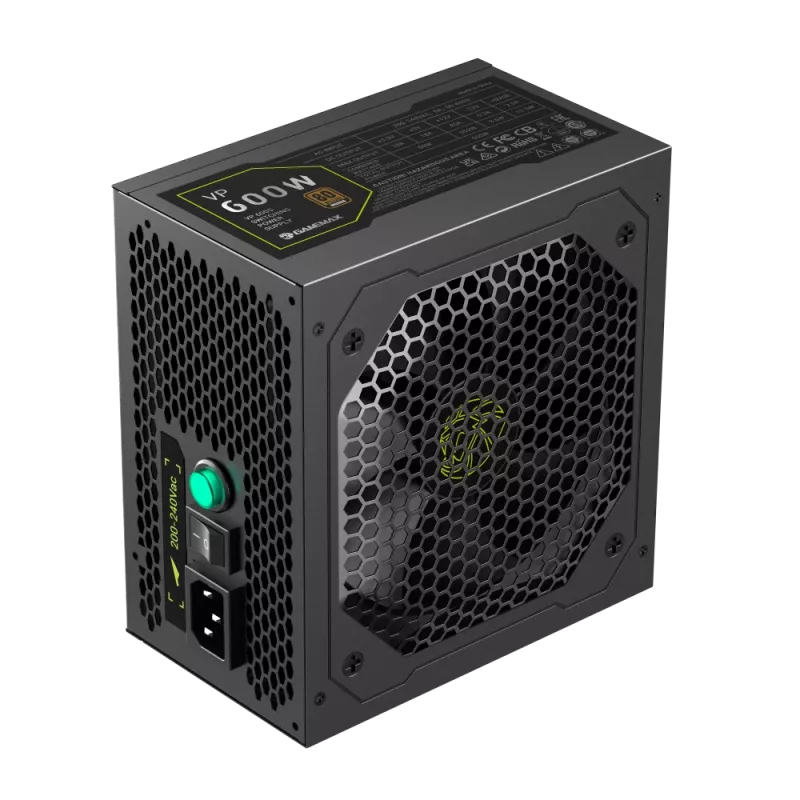 Fonte de alimentação Gamemax, 80 PLUS, Standard | VP 600S | 600 W