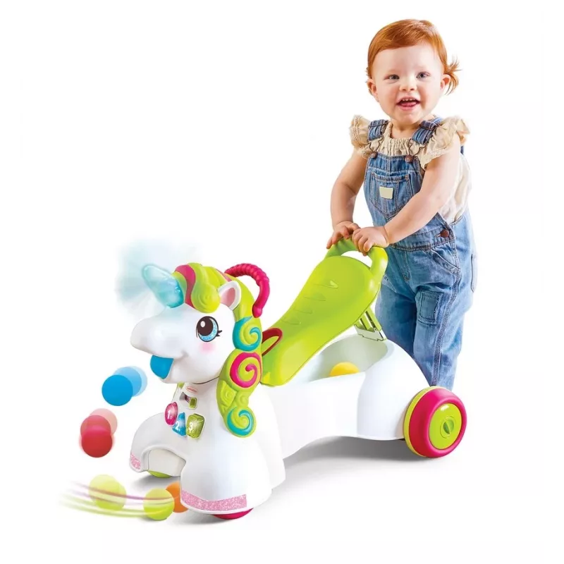 Veículo de passeio, Pusher 3in1 - unicórnio
