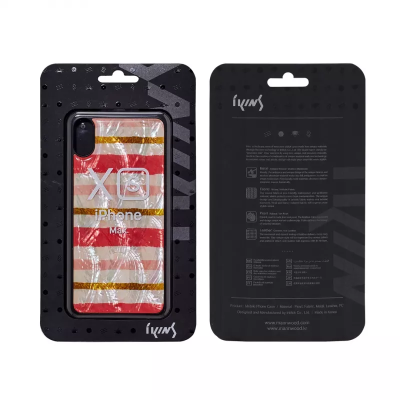 Capa para telemóvel iKins para iPhone XS Max — preta, design Shortcake