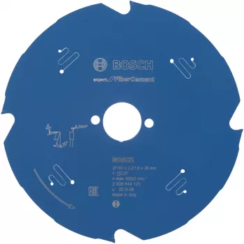 Disco de serra circular Expert para fibrocimento 190 mm 4T furo 20 mm para serras circulares manuais