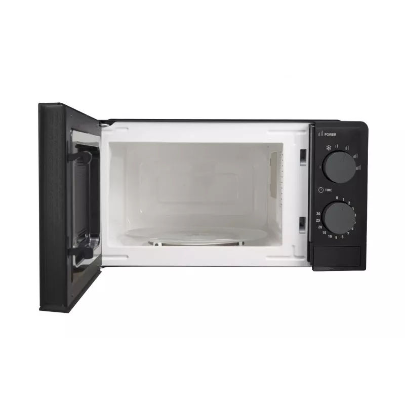 Esperanza ESTOFADO EKO011K micro-ondas solo, de bancada, 20 l, 700 W, 5 níveis de potência, prato rotativo de 24,5 cm, preto