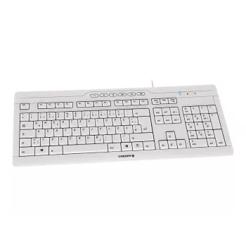 CHERRY STREAM 3.0 Teclado Escritório USB Suíço Cinzento
