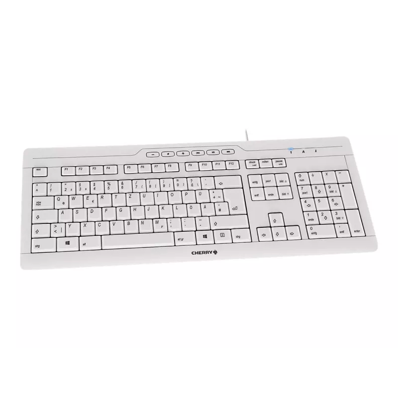 CHERRY STREAM 3.0 Teclado Escritório USB Suíço Cinzento