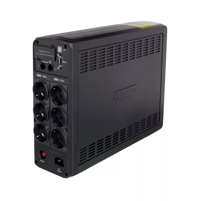 UPS (fonte de alimentação ininterrupta) CyberPower CP1600EPFCLCD Line-Interactive 1,6 kVA 1000 W 6 saídas AC