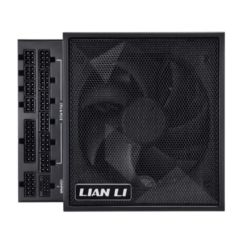 Fonte de alimentação Lian Li EDGE EG1300 de 1300 W, 80 PLUS Platinum, ATX 3.1, PCIe 5.1, preta