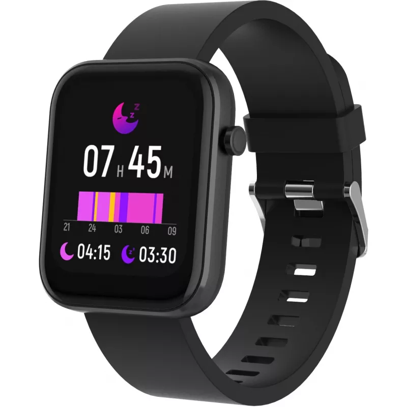 DENVER SW-182 - Smartwatch com pulseira - Ecrã de 4,3 cm (1,7 polegadas) - Bluetooth - Preto (116111000580)