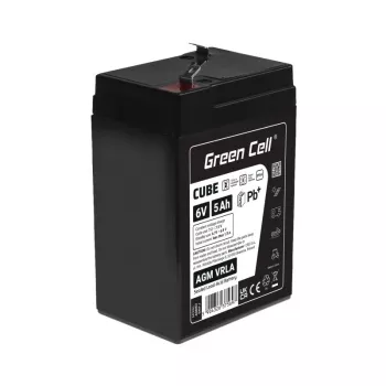 Bateria para UPS de chumbo-ácido selada Green Cell AGM6V5AH-J 6 V 5 Ah