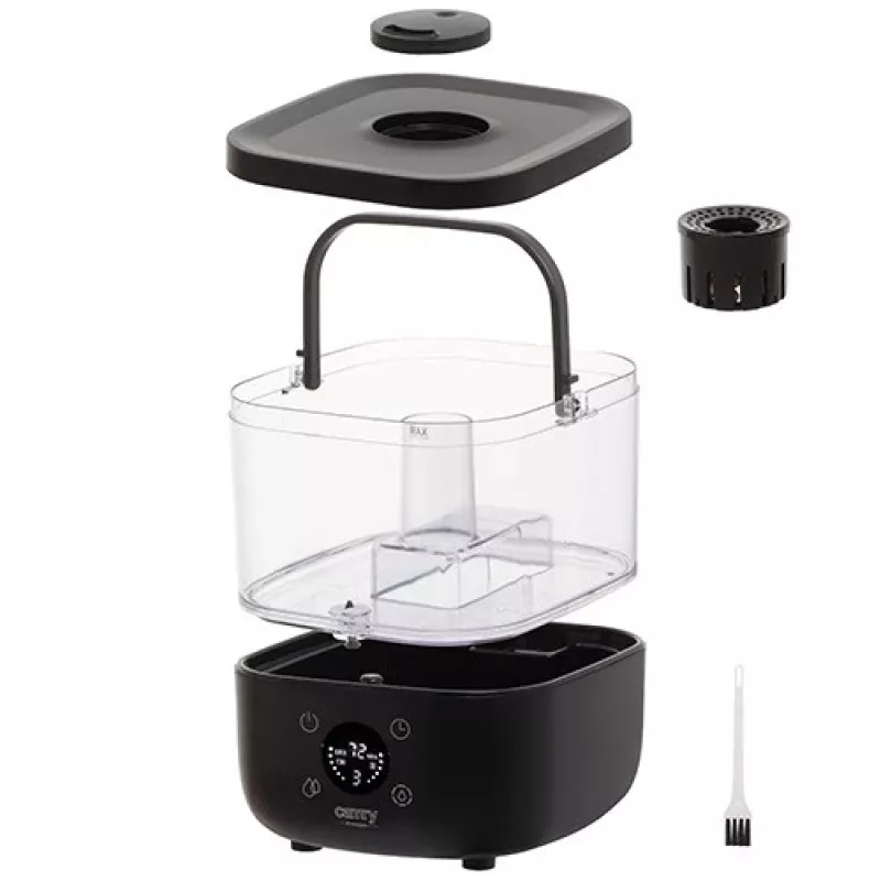 Camry | CR 7973b | Humidificador | 23 W | Capacidade do depósito de água 5 L | Adequado para divisões até 35 m² | Ultrassónico | Potência de humidificação 100-260 ml/h | Preto
