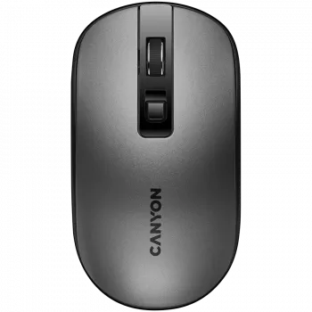 CANYON MW-18, rato sem fios recarregável 2.4GHz com sensor Pixart, 4 teclas, interruptor silencioso para teclas direita/esquerda, DPI: 800/1200/1600, utilização máx. 50 horas por carga completa, 300
