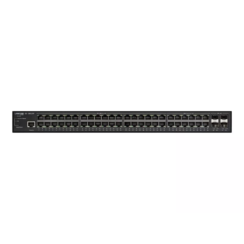 LANCOM GS-3652XP gerido L3 2.5G Ethernet (100/1000/2500) Power over Ethernet (PoE) 1U preto