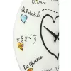 Relógio de parede NeXtime 8030 Loving You, Ø43 cm, branco/multicolor