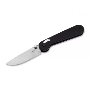 Faca dobrável BOKER PLUS Hebdo 01BO899 — cabo de aço, faca de bolso compacta