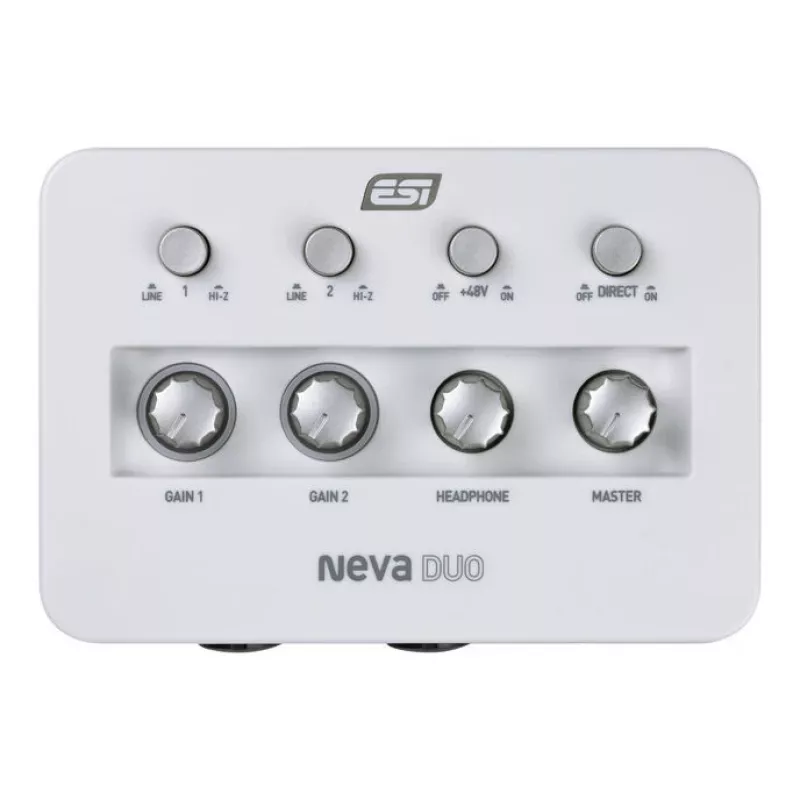 Interface de áudio USB ESI Neva DUO, 2x entrada