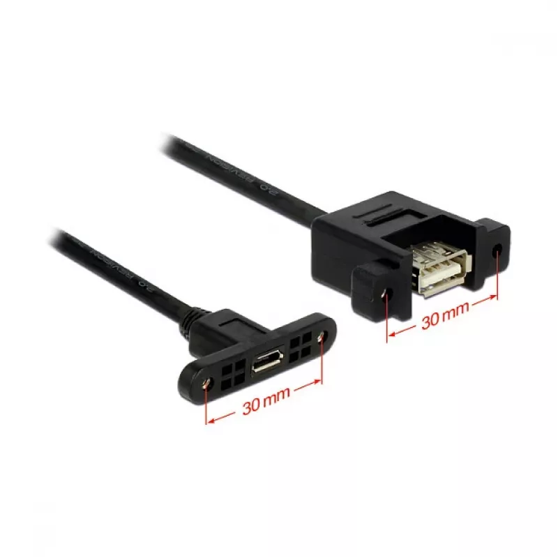 Cabo USB DeLOCK 1 m USB2.0 Micro-B/USB2.0-A