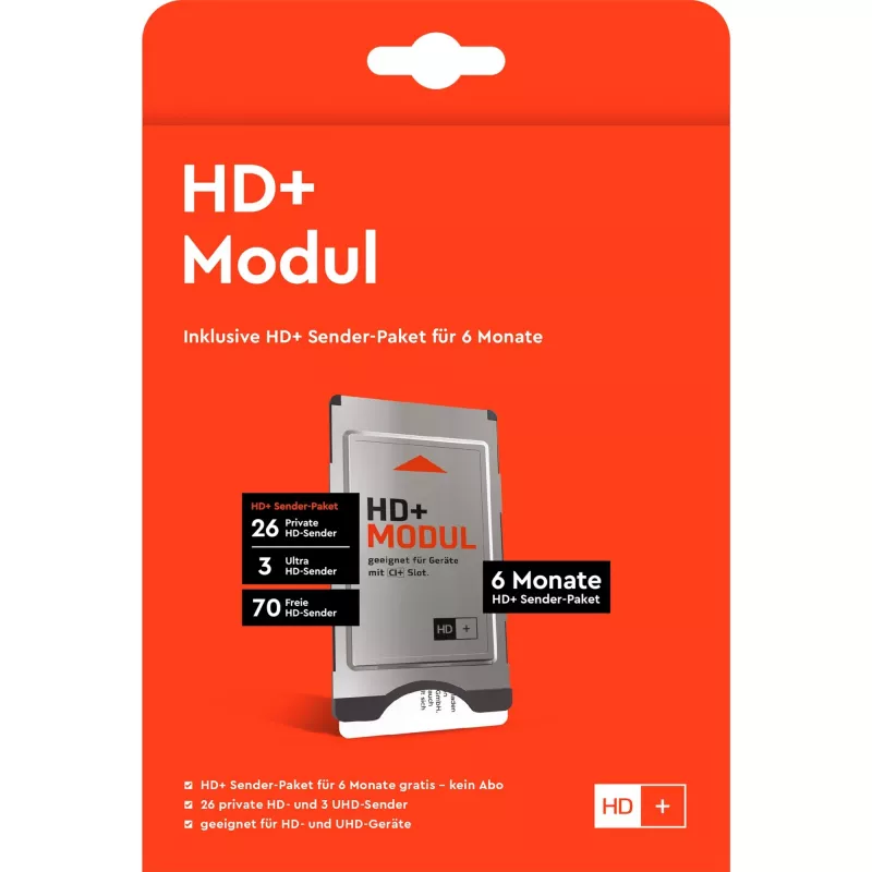 HD plus módulo HD+ incl. 6 meses pacote de canais HD+