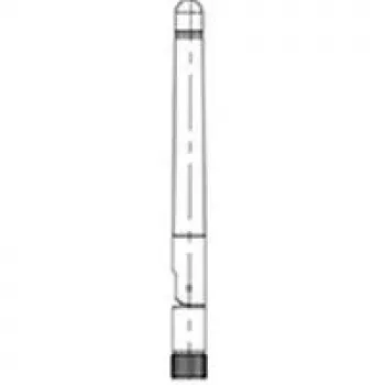 Extreme Networks - antena - 2 dBi (para 5 GHz), 2,7 dBi (para 2,4 GHz) - omnidirecional - interior - preto - para Zebra AP 621, AP 6521, AP 6522, AP 8132, AP-8232 (ML-2452-APAG2A1-01)
