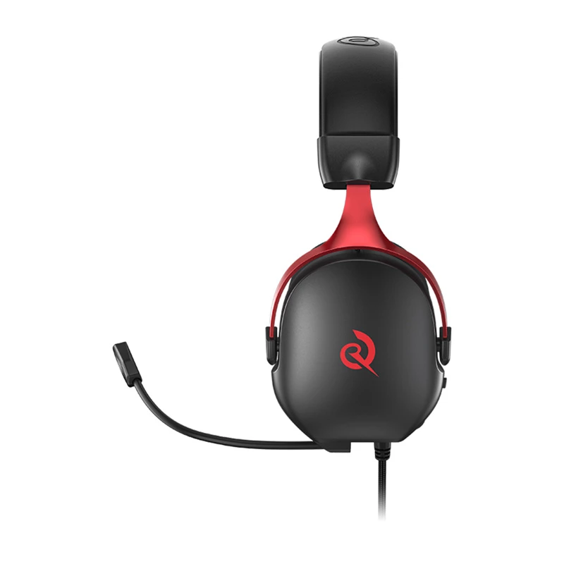 Auscultadores gaming sem fios QCY Heroad VN200 (preto-vermelho) — circumaurais, microfone, Bluetooth