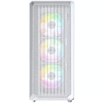 Caixa de PC Montech X5 Midi Tower branco ATX 3 ventoinhas de 140mm