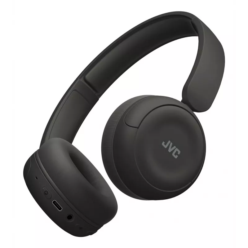 Headset JVC HA-S59W — com fios e sem fios Bluetooth, USB‑C, supra-aural, 20–20000 Hz, cabo de 1,2 m, 148 g, preto