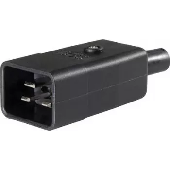 as - Schwabe Ficha de aparelho IEC, reta Polos totais: 3 10 A Preto 62084 1 unid. (62084)