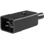 as - Schwabe Ficha de aparelho IEC, reta Polos totais: 3 10 A Preto 62084 1 unid. (62084)
