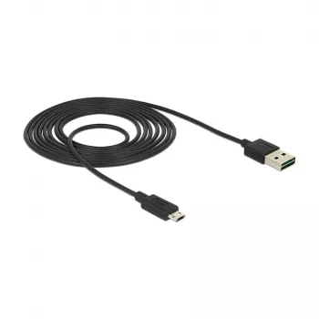 Cabo USB DeLOCK 83850 USB 2.0 2 m USB A para Micro-USB B preto