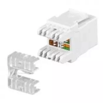 Conector fêmea Keystone GOOBAY Cat5 UTP com ligação LSA, branco