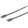 S/CONN 77142-1.0 USB 3.2 Gen 2 1 m cabo USB-C para Micro-USB B preto