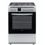 Fogão a gás e elétrico FINLUX FC-692GWNI — placa de fogão de instalação livre com queimadores a gás e forno elétrico