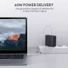 Carregador de parede PA-D3 2xUSB Power Delivery (1xUSB+1xUSB C) 5,4A 60W Dynamic Detect