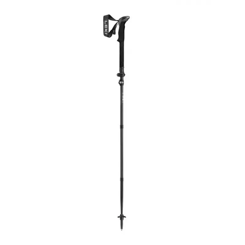 Bastões de trekking Leki Sherpa FX ajustáveis 120–140 cm, preto
