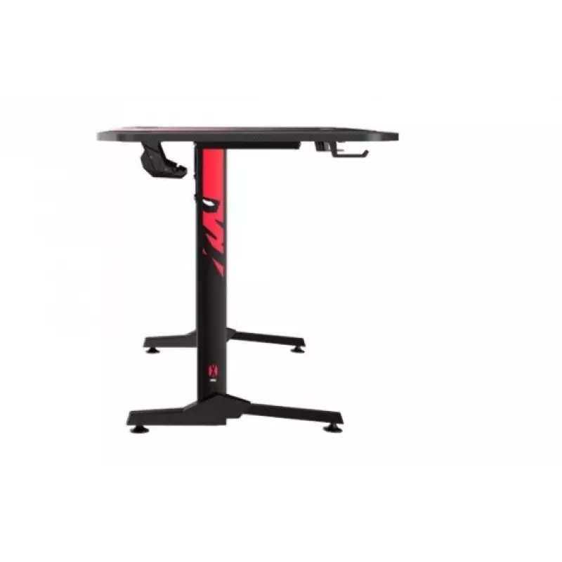 Mesa DIABLO CHAIRS X-Mate preta retangular fibra de carbono 1600x750x755 mm