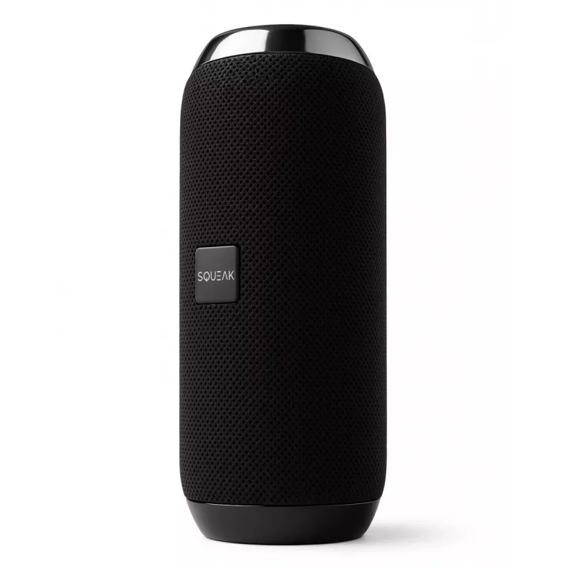 Altifalante estéreo Bluetooth portátil SQUEAK SQ1008 — 14W RMS, Bluetooth 5.3, 1200 mAh, IPX4, FM, LED, AUX, USB